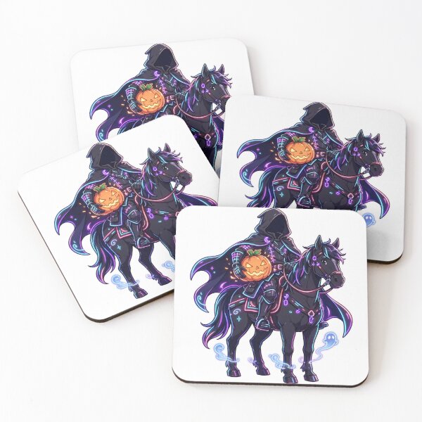 Item preview, Headless Horseman Neon Glow Sticker - Halloween designed and sold by Lesley D.