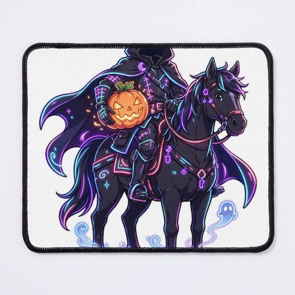 Item preview, Headless Horseman Neon Glow Sticker - Halloween designed and sold by Lesley D.