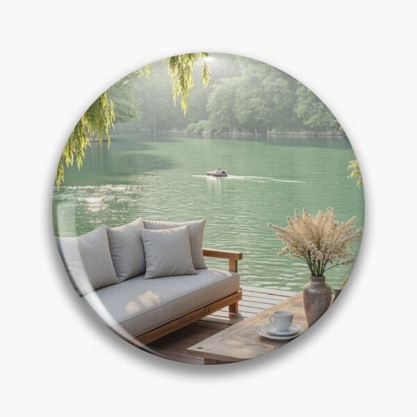 Item preview, Lakeside Morning Retreat - Mountain Escape Sanctuary designed and sold by nhk999.
