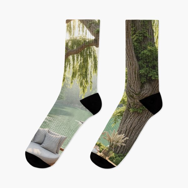 Item preview, Lakeside Morning Retreat - Mountain Escape Sanctuary designed and sold by nhk999.