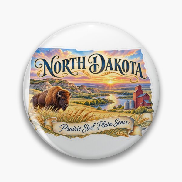 Item preview, North Dakota Prairie Steel Plain Sense designed and sold by Whimspired By Paxx.