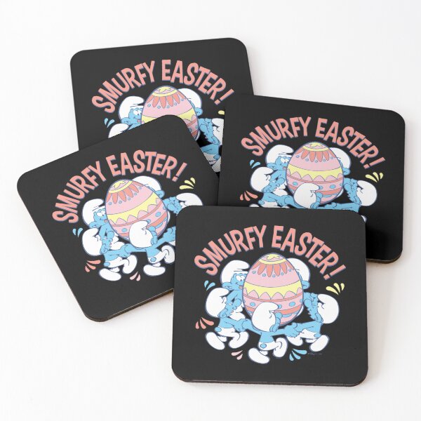 Item preview, The Smurfs Smurfy Easter Dancing Around Egg Essential designed and sold by circliqueart.