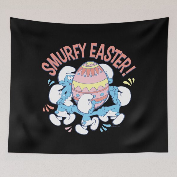 Item preview, The Smurfs Smurfy Easter Dancing Around Egg Essential designed and sold by circliqueart.
