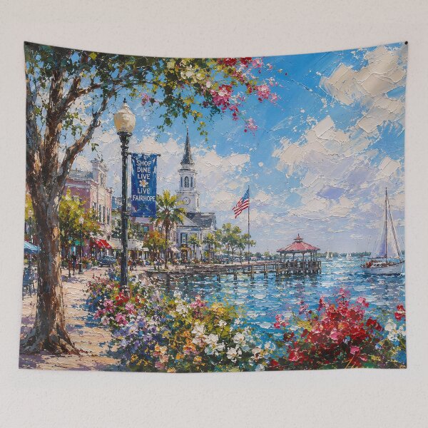 Item preview, Fairhope, Alabama Painting – Beautiful place in the U.S.A. designed and sold by GalleryKauffeld.