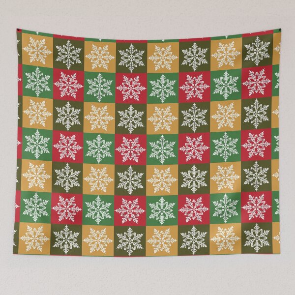 Item preview, Winter Snowflake Pattern in Festive Christmas Colors	 designed and sold by SweetLilith.