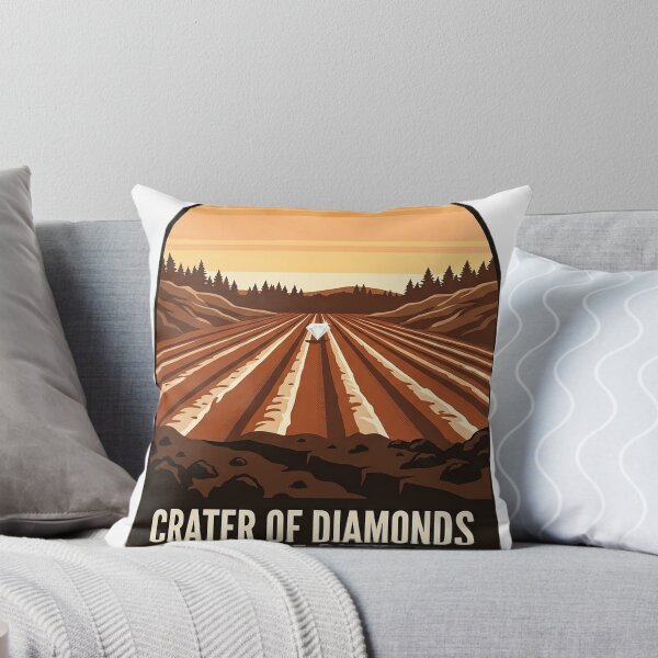 Item preview, Crater of Diamonds State Park Arkansas Sticker - Diamond Search Field Vintage WPA Badge designed and sold by DetourDgn.