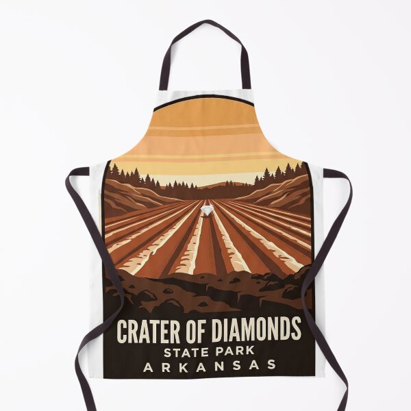 Item preview, Crater of Diamonds State Park Arkansas Sticker - Diamond Search Field Vintage WPA Badge designed and sold by DetourDgn.