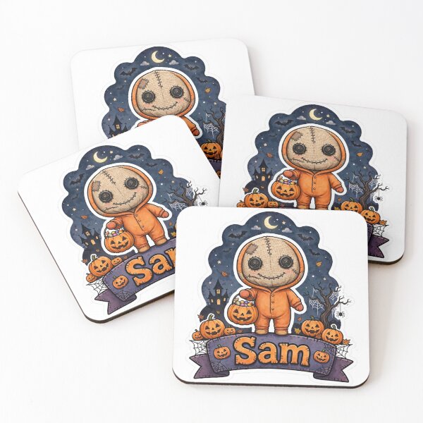 Item preview, Sam Name Banner Showcase Sticker - Halloween designed and sold by Lesley D.