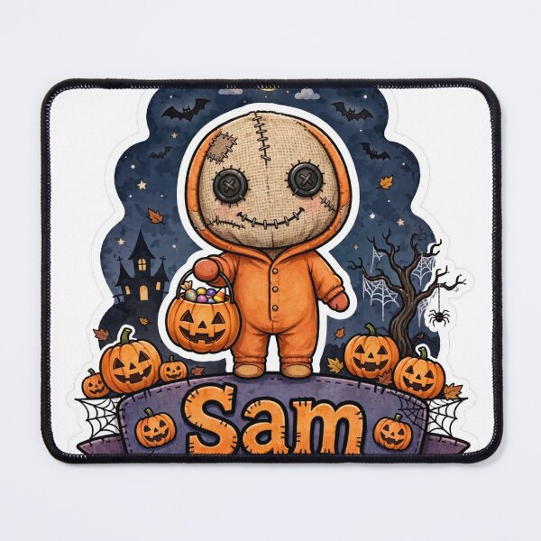Item preview, Sam Name Banner Showcase Sticker - Halloween designed and sold by Lesley D.