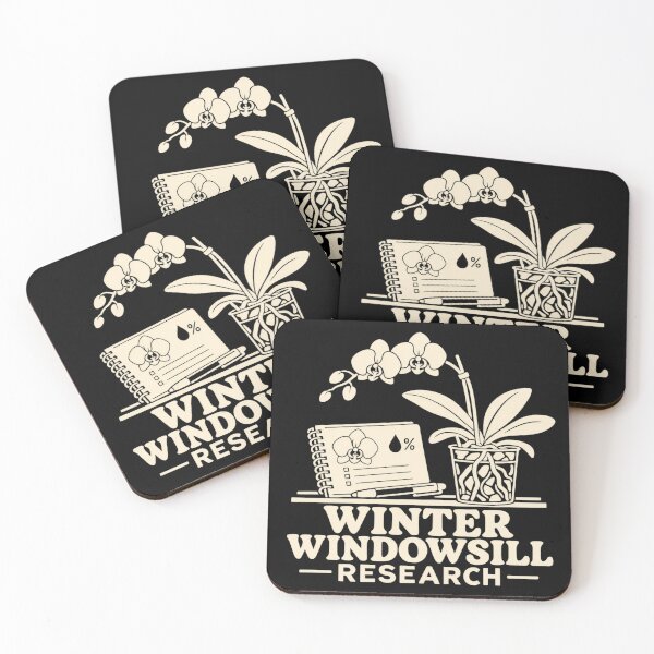 Item preview, Winter Windowsill Research Orchid Grower Humor designed and sold by DreamLayerStudio.
