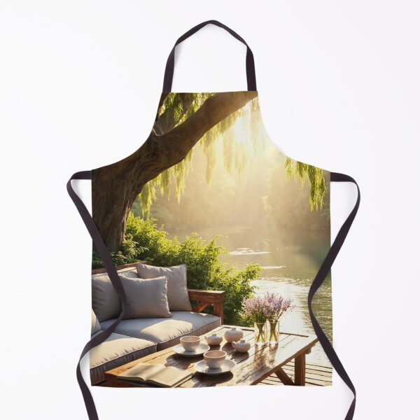 Item preview, Golden Hour by the Lake -Tranquil Mountain Getaway designed and sold by nhk999.