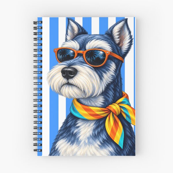 Item preview, Schnauzer with Orange Glasses designed and sold by NF Designs Studio DTF.