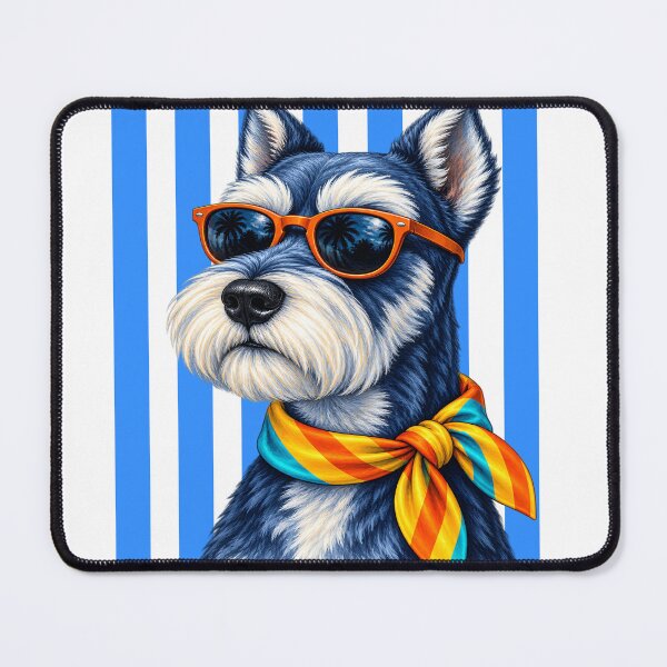 Item preview, Schnauzer with Orange Glasses designed and sold by NF Designs Studio DTF.