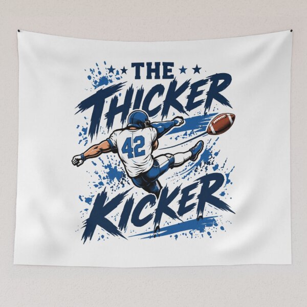 Item preview, The Thicker Kicker Football Player Fan Game Day designed and sold by Dr-Hulk-Grock.