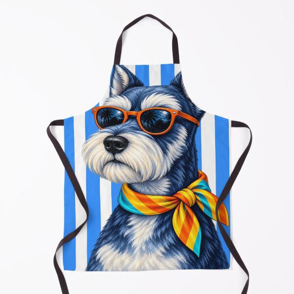 Item preview, Schnauzer with Orange Glasses designed and sold by NF Designs Studio DTF.