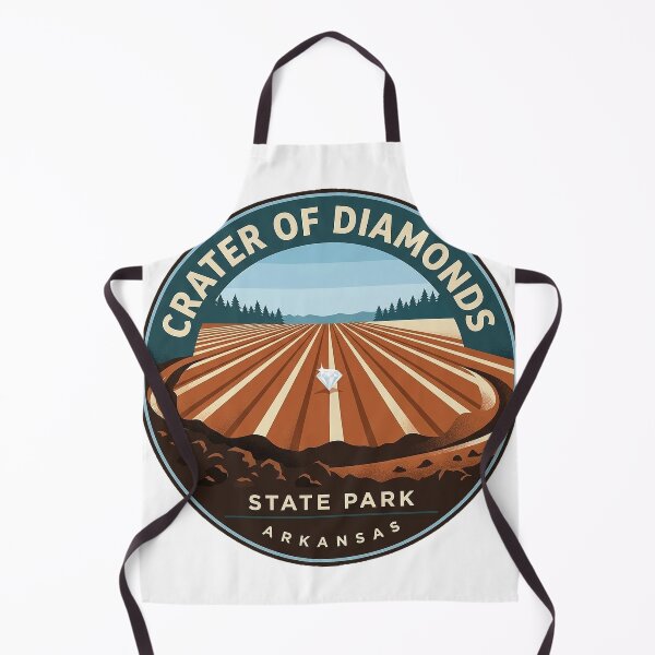 Item preview, Crater of Diamonds State Park Round Sticker - Arkansas Diamond Field Circle Badge designed and sold by DetourDgn.