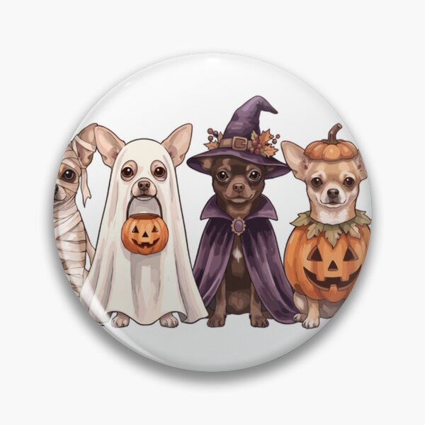 Item preview, Spooky Halloween Chihuahua Dog Trick Or Treat Costume Squad Long Sleeve T-Shirt designed and sold by Offhand.