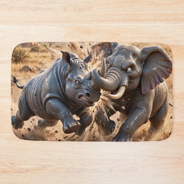 Item preview, Rhino vs Elephant  designed and sold by AwesomeDigiShop.