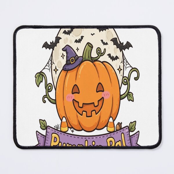 Item preview, Pumpkin Pal Name Banner Showcase Sticker - Halloween designed and sold by Lesley D.