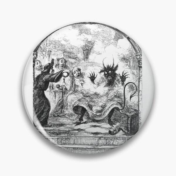 Item preview, Vintage Ingoldsby Legends Gothic Folklore Woodcut Plate 5 designed and sold by Antique Science Press.