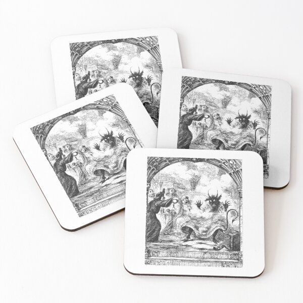 Item preview, Vintage Ingoldsby Legends Gothic Folklore Woodcut Plate 5 designed and sold by Antique Science Press.