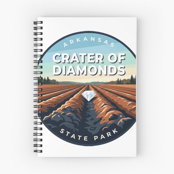 Item preview, Insignia redonda del Parque Estatal Crater of Diamonds de Arkansas designed and sold by DetourDgn.