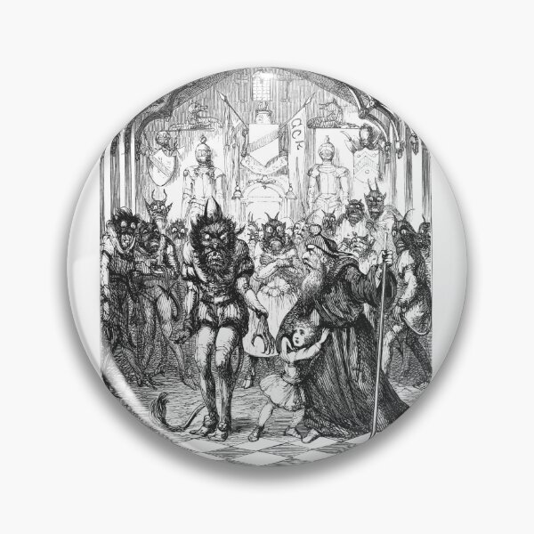 Item preview, Vintage Ingoldsby Legends Gothic Folklore Woodcut Plate 7 designed and sold by Antique Science Press.