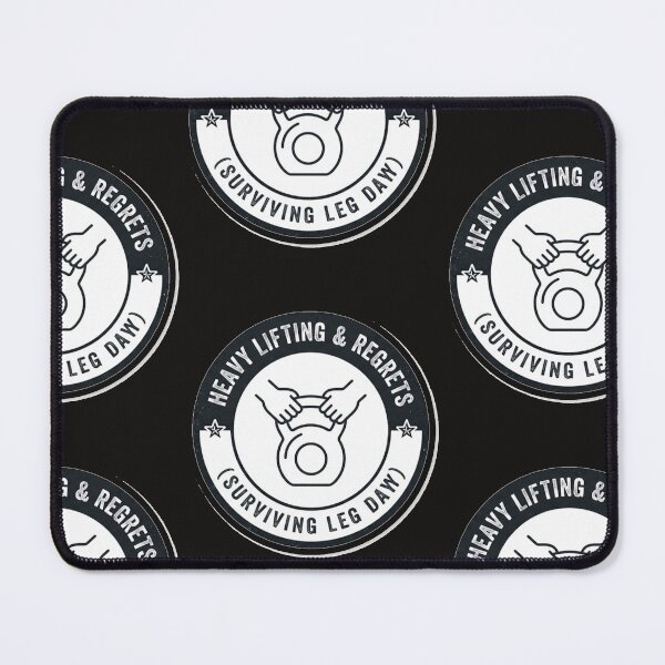 Item preview, Heavy Lifting & Regrets - Surviving Leg Day Funny Gym Sticker designed and sold by IbericoStudio.