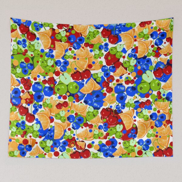 Item preview, fruit maximalist pattern designed and sold by trinketgal.