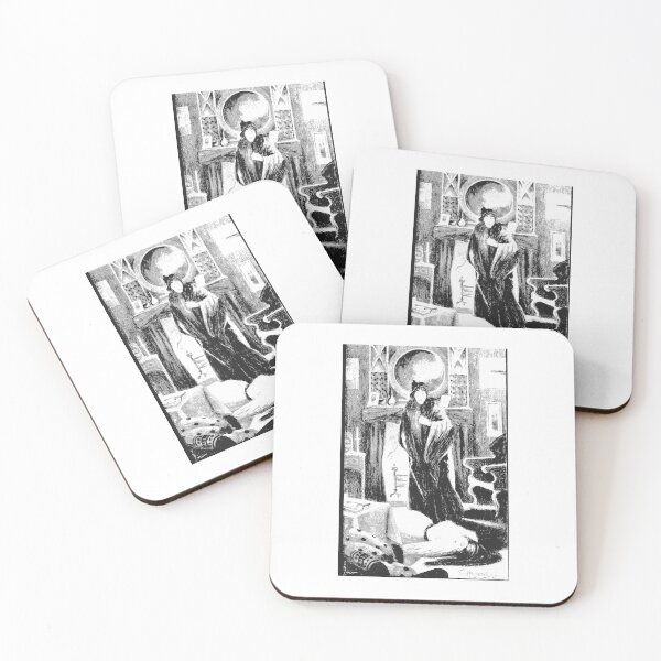 Item preview, Vintage Ghostly Tales Haunted Gothic Woodcut Plate 6 designed and sold by Antique Science Press.