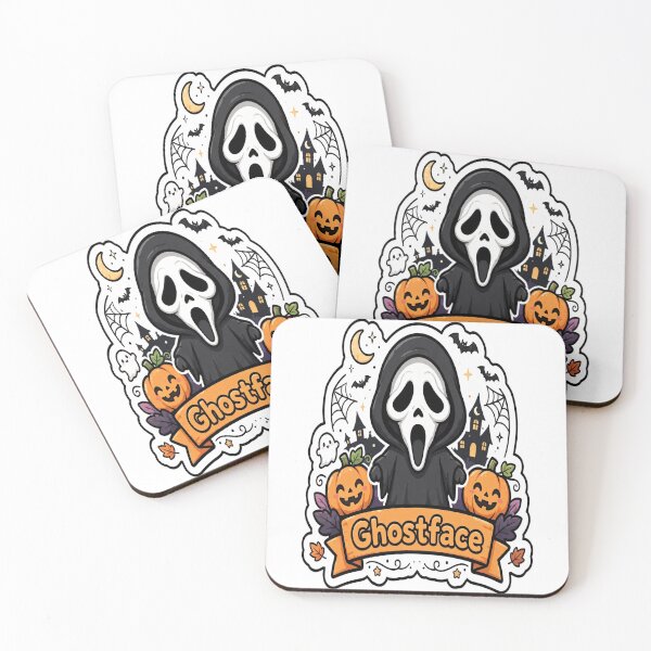 Item preview, Ghostface Name Banner Showcase Sticker - Halloween designed and sold by Lesley D.