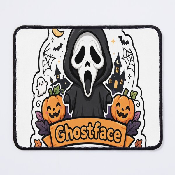 Item preview, Ghostface Name Banner Showcase Sticker - Halloween designed and sold by Lesley D.
