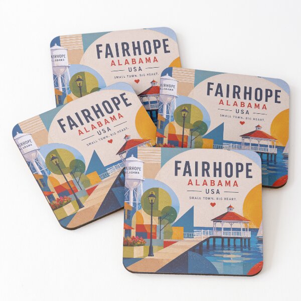 Item preview, Fairhope, Alabama Illustration – Beautiful place in the United States of America. designed and sold by GalleryKauffeld.