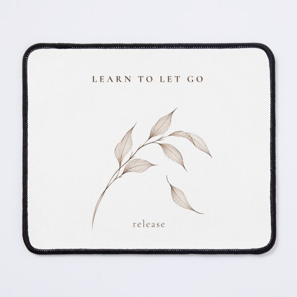 Item preview, Learn to Let Go — Falling Leaf Line Art designed and sold by KONVERSKIY.