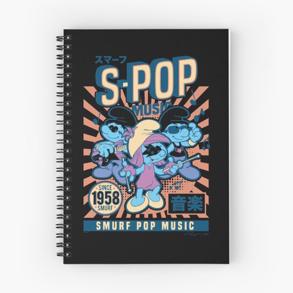 Item preview, The Smurfs S-Pop Music Since 1958 Vintage Poster Essential  designed and sold by circliqueart.