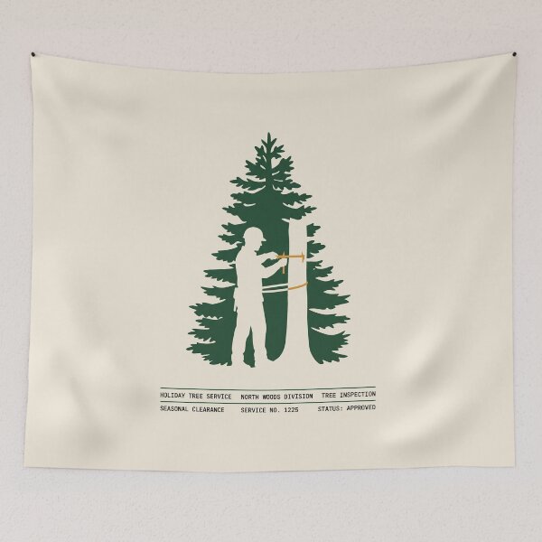 Item preview, Holiday Tree Service Arborist Tree Inspection Vintage Poster designed and sold by SplashTastic.