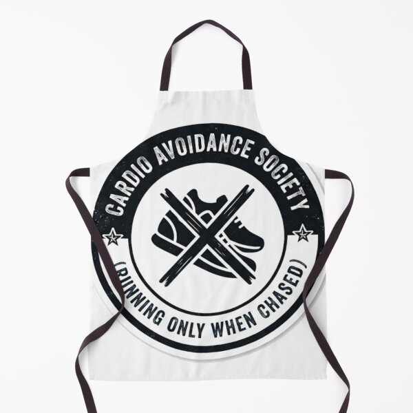 Item preview, Cardio Avoidance Society - Running Only When Chased Funny Gym Sticker designed and sold by IbericoStudio.
