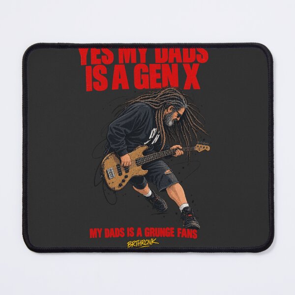 Item preview, Yes My Dads Is A Gen X My Dads Is A Grunge Fans - Grunge Bass Dad Art designed and sold by BRTHRCNK01.