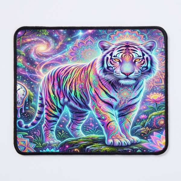 Item preview, A Psychedelic White Tiger designed and sold by Solomon-Ent-144.