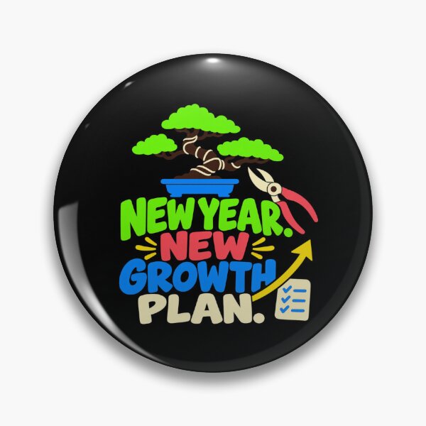 Item preview, New Year New Growth Plan Bonsai Grower Humor designed and sold by DreamLayerStudio.
