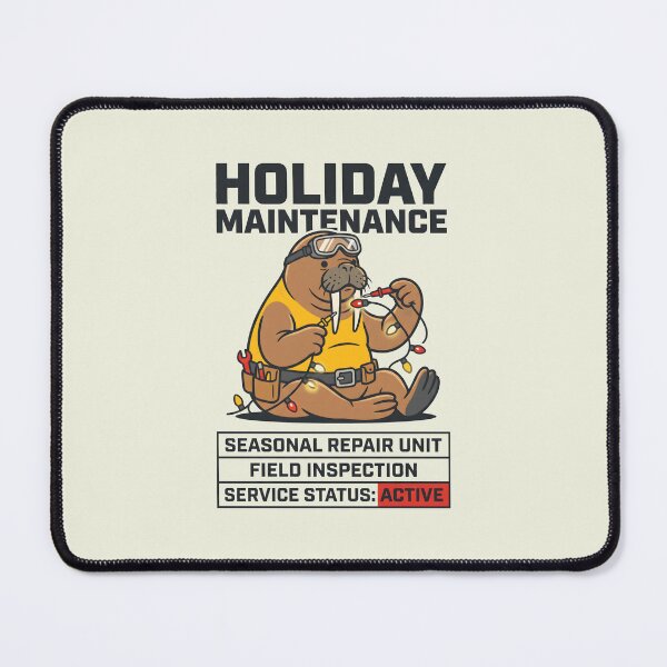 Item preview, Holiday Maintenance Walrus Electrician Holiday Lights Graphic designed and sold by SplashTastic.