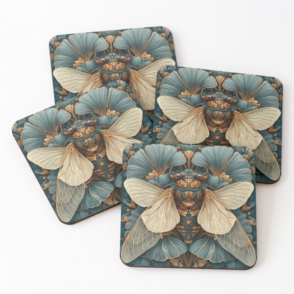 Item preview, Vintage Cicada Botanical Illustration designed and sold by Hoity-Toity.