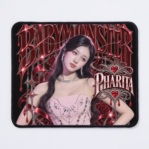 Item preview, Charming BABYMONSTER Pharita Concert Pink Silk Frame designed and sold by Valereekmerch.