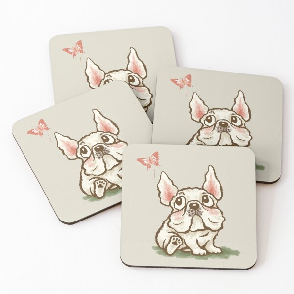 Item preview, French Bulldog and a Butterfly designed and sold by Toru Sanogawa.