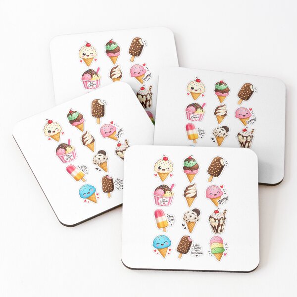 Item preview, Ice Cream Stickers  designed and sold by Amanverma321.