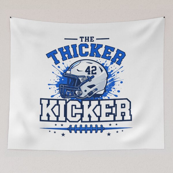 Item preview, The Thicker Kicker Football Helmet Number 42 Gameday designed and sold by Dr-Hulk-Grock.