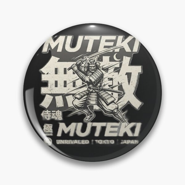Item preview, MUTEKI Unrivaled Japanese Kanji Typography Streetwear Graphic designed and sold by Kokeshidreams.