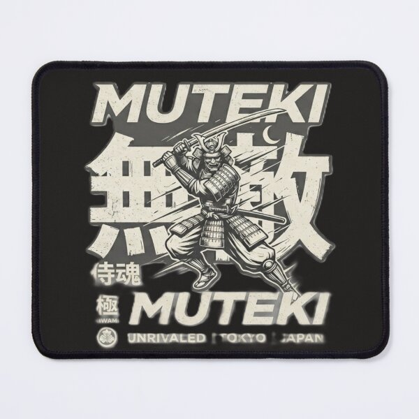 Item preview, MUTEKI Unrivaled Japanese Kanji Typography Streetwear Graphic designed and sold by Kokeshidreams.