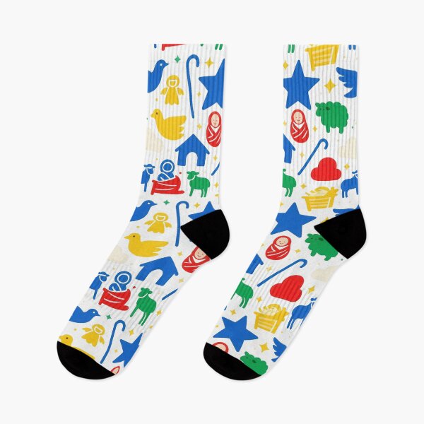 Item preview, Colorful Nativity Manger Sheep Dove Pattern designed and sold by Mimoshi ⭐⭐⭐⭐⭐.