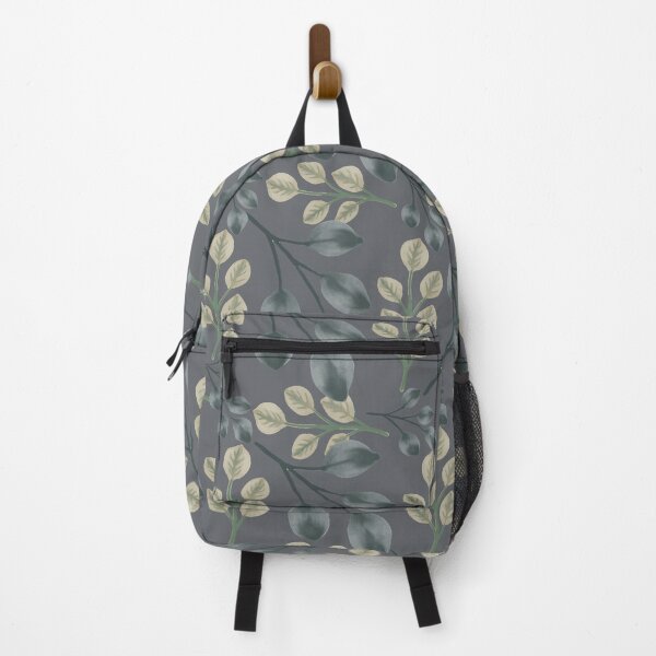 Item preview, Botanical Foliage Slate Gray Seamless Pattern Art designed and sold by ​Jyoti Digital Artist.